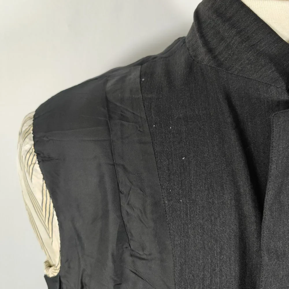 Brooks Brothers Golden Fleece Men's Sport Coat Two Button Gray‎ Herringbone 48R